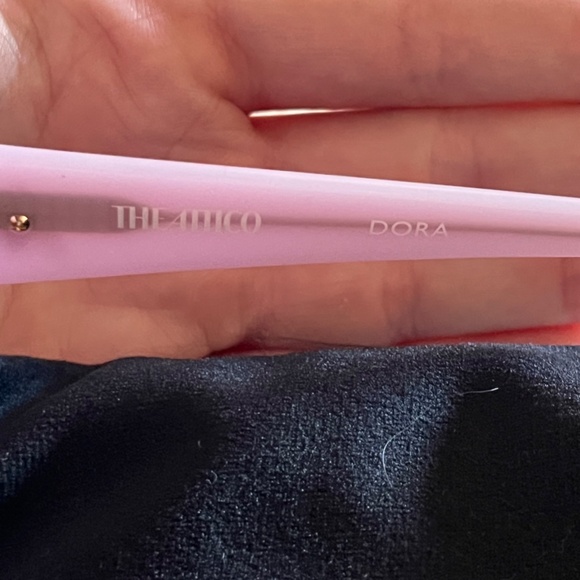 The Attico Purple Sheer Sunglasses - Picture 3 of 9